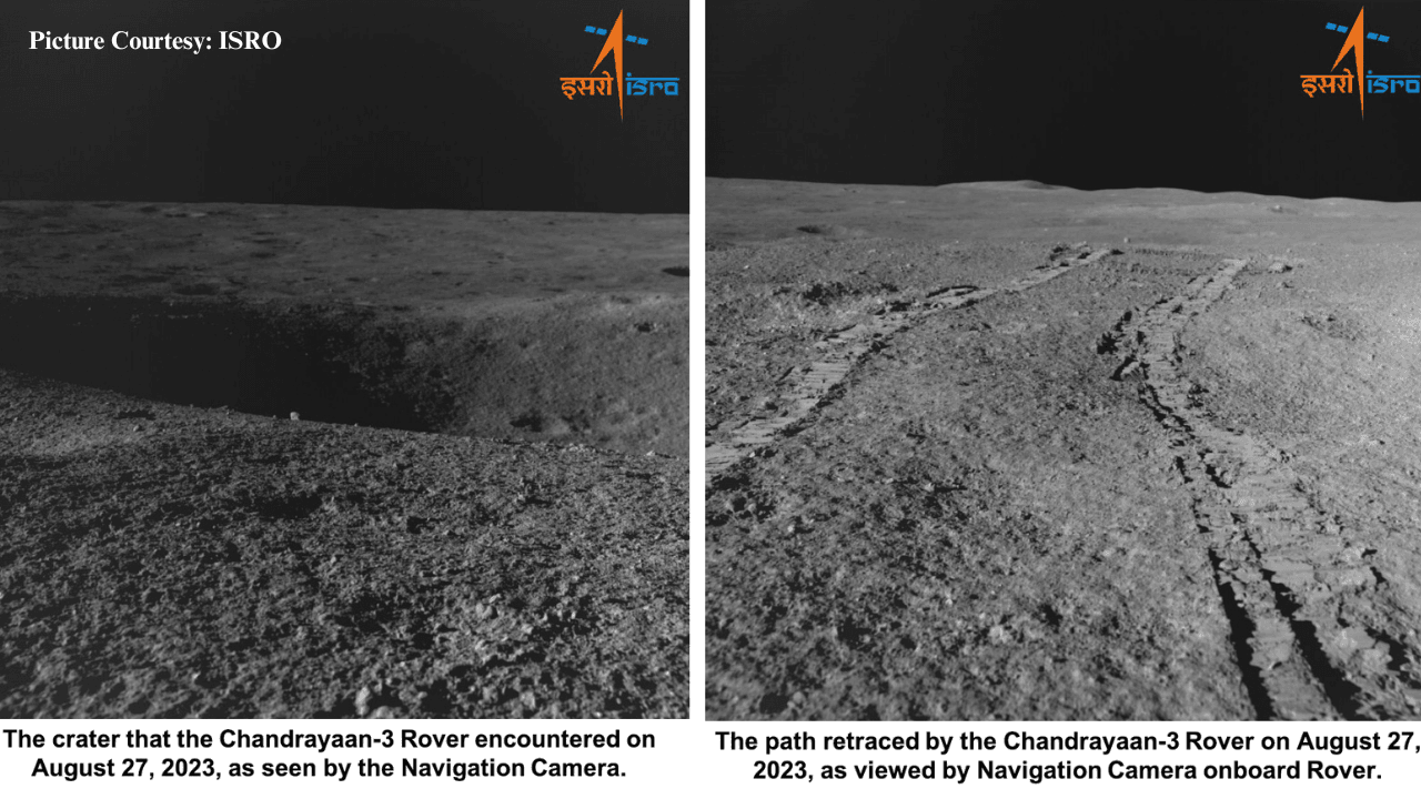 Chandrayaan -3: Pragyaan Rover takes a safe de-tour after locating a crater on the moon’s surface