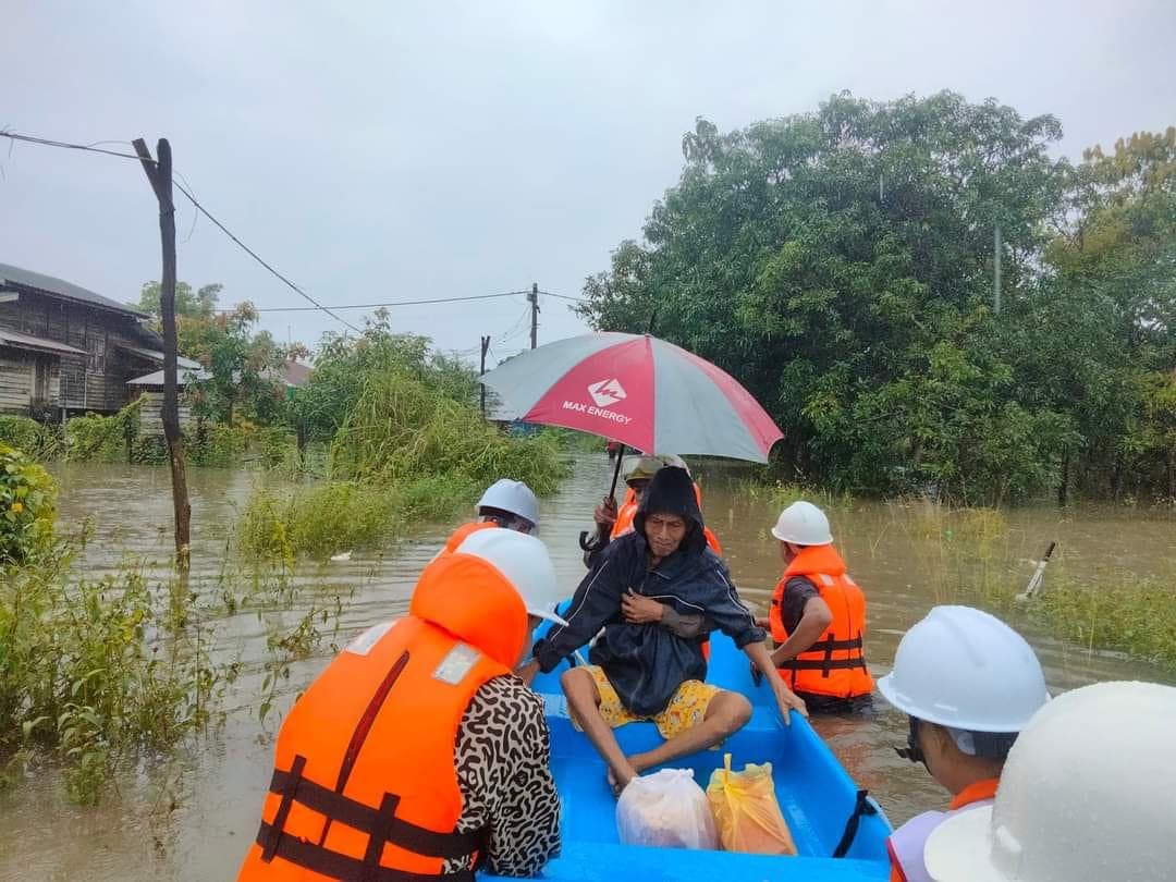 10,000 people displaced in flooding caused by heavy rains in Southern Myanmar