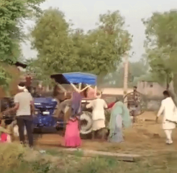 Shocking visual from Rajasthan, man mercilessly crushed to death by a tractor; BJP ‘dares’ Priyanka Gandhi to take cognizance