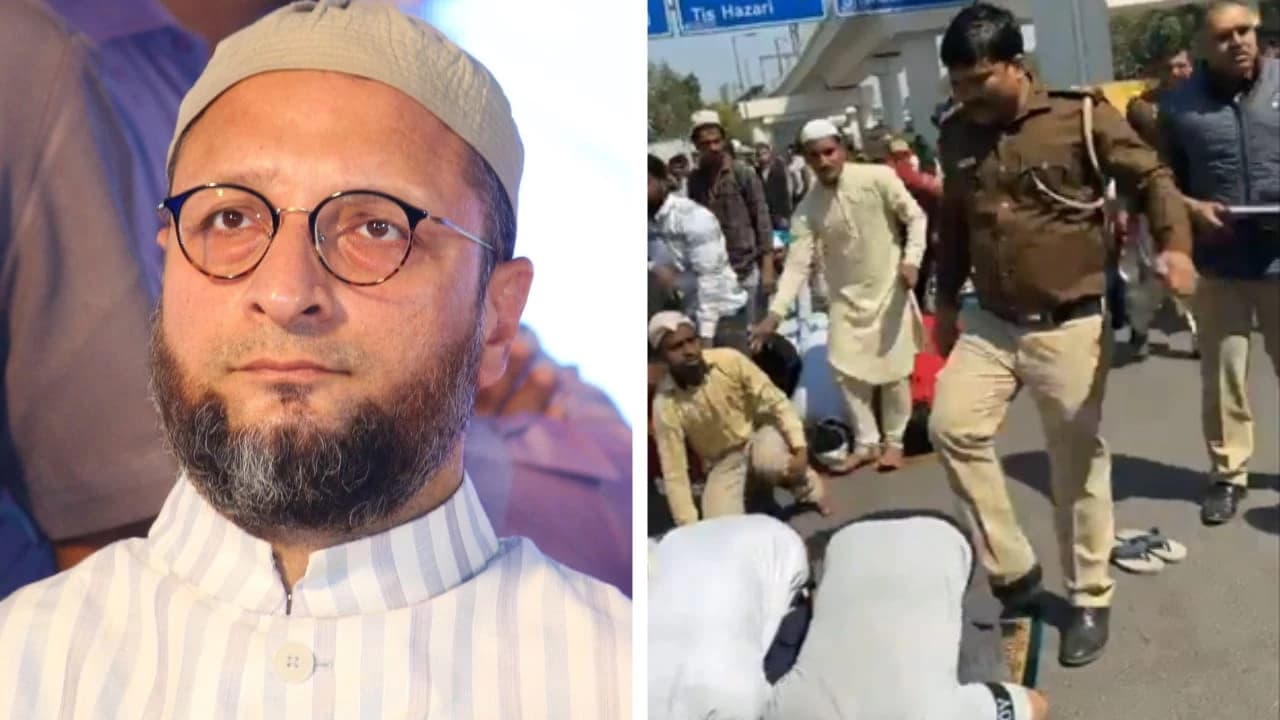 “Why are Muslims across the country being disrespected?”: Owaisi Slams BJP Over Delhi Police Kicking Incident
