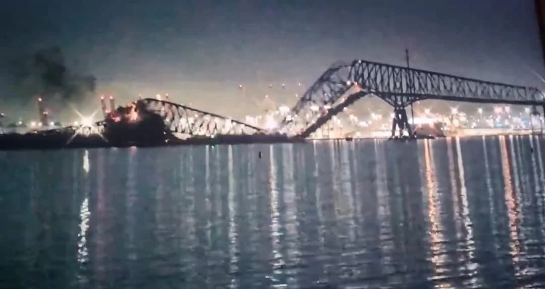 Baltimore's Francis Scott Key Bridge Collapses After Ship Collision, Massive Rescue Operation Underway