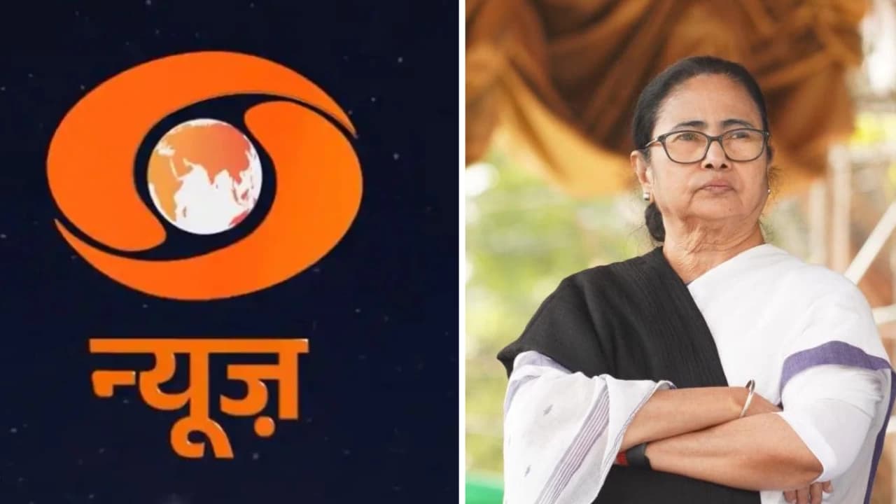 “Unethical and Illegal…”, Mamata Banerjee objects to Doordarshan changing its logo to saffron, calls it violation of model code of conduct