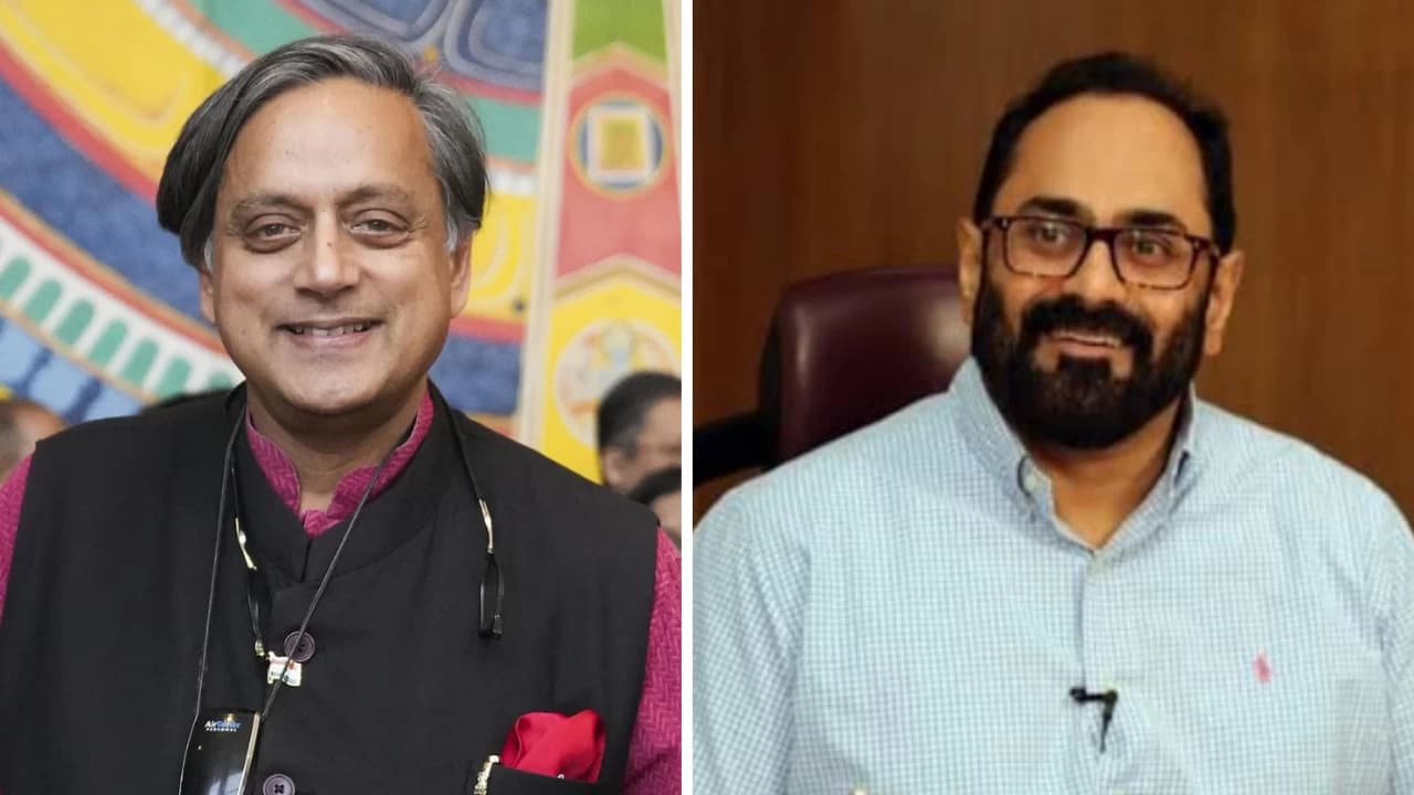 “Yes, I welcome a debate...": Shashi Tharoor Responds to Chandrasekhar's Debate Call, Slams BJP's Alleged "Politics of Hatred"