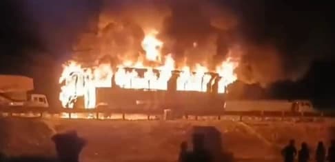 9 Dead and 13 Injured after Bus Carrying Pilgrims Catches Fire in Haryana’s Nuh