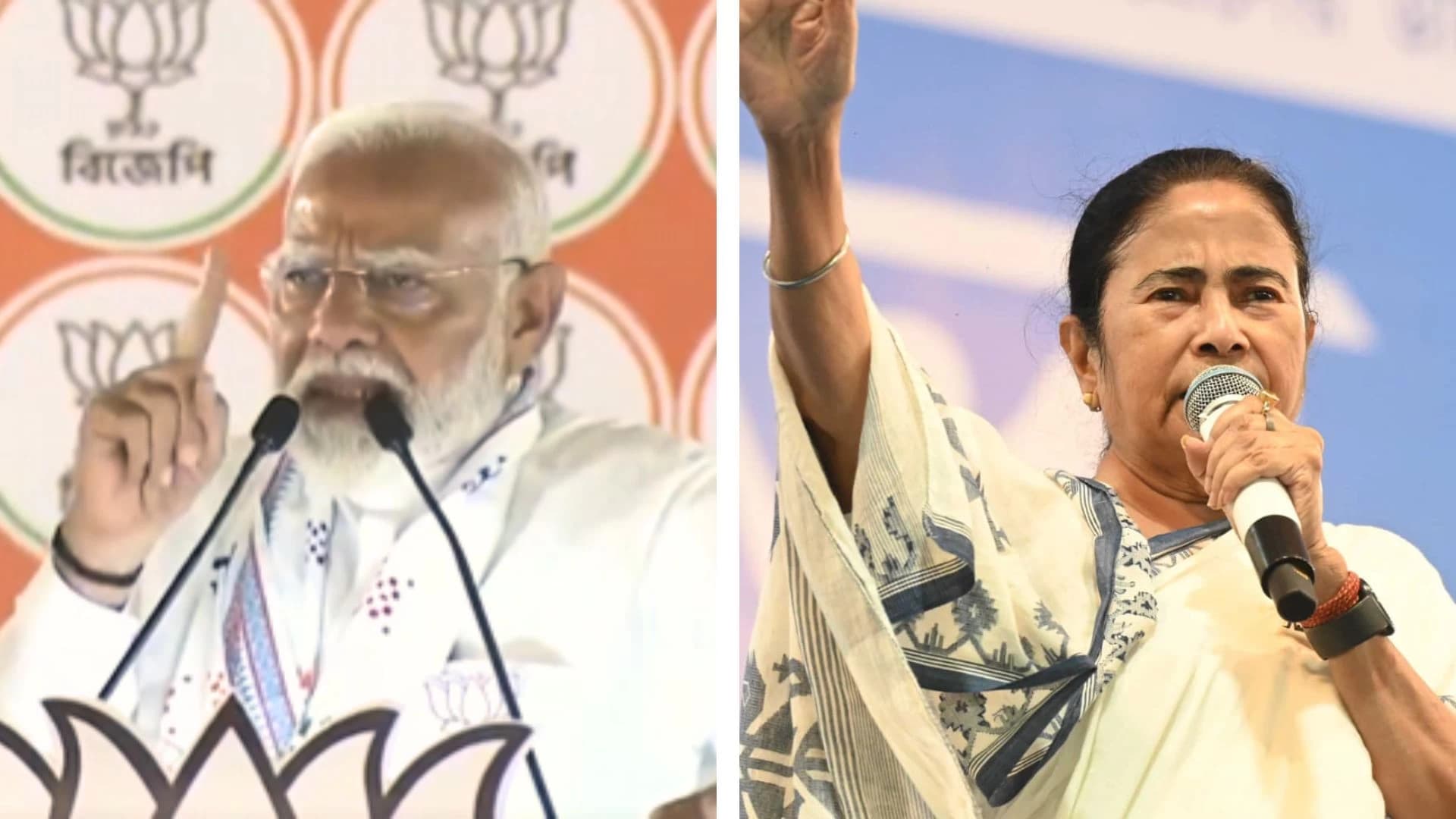 PM Modi says “TMC crossing limits”; Mamata Banerjee clarifies “not against Ramakrishna Mission or Bharat Sebashram…” but identifies a monk who allegedly tried inciting riots in Bengal