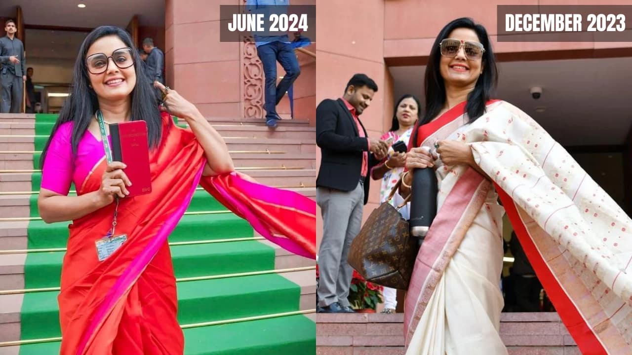 "People's Justice...": TMC Mahua Moitra takes oath at the 18th Lok Sabha