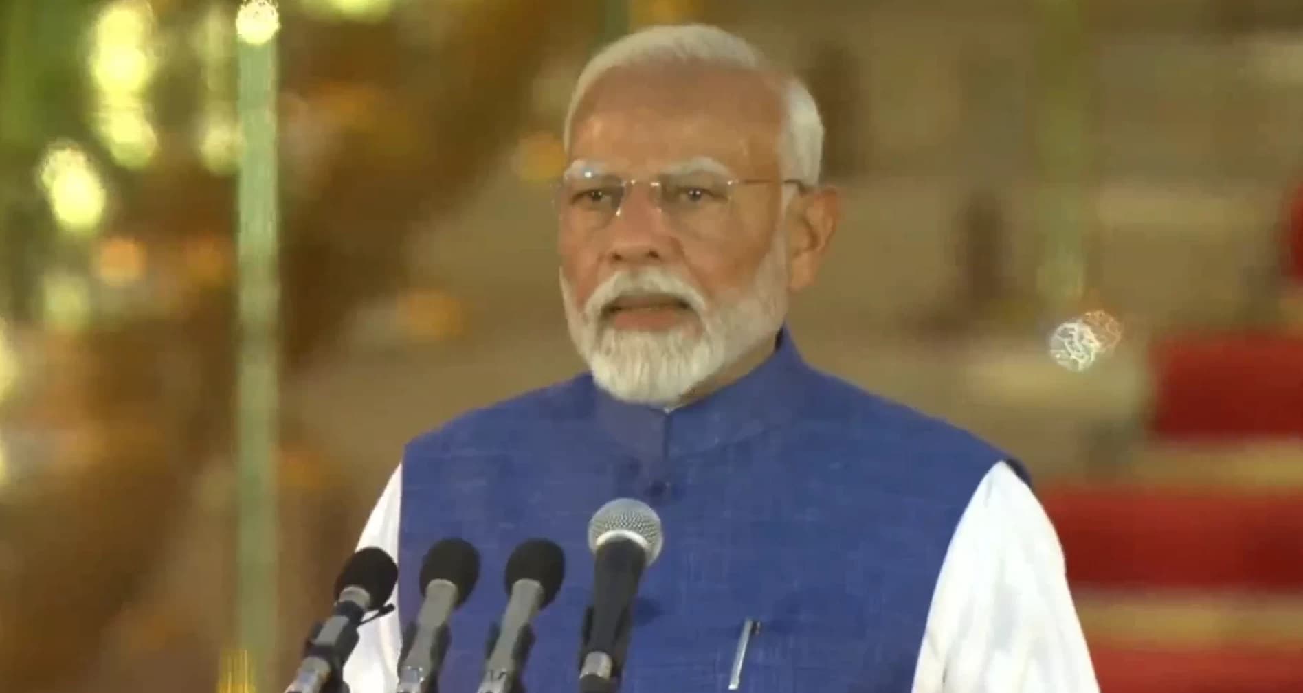 NDA 3.0: Modi as PM, 30 Cabinet Ministers, 5 MoS (ind), 36 MoS; Swearing-in Ceremony attended by Foreign Dignitaries, Indian dignitaries, Celebrities, 9k crowd and Kharge as lone opposition leader