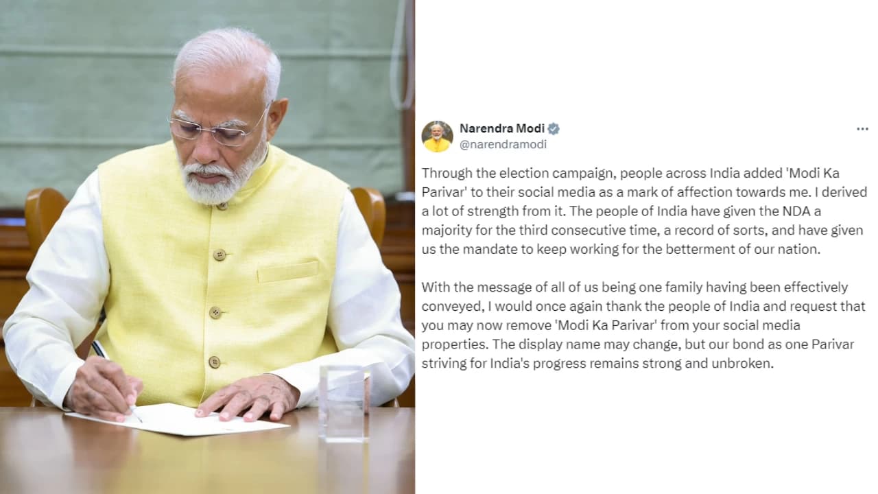 PM Modi urges followers to remove ‘Modi ka Parivar’ from social media handles; RSS hints at course correction after ‘guarantees’ failed a majority
