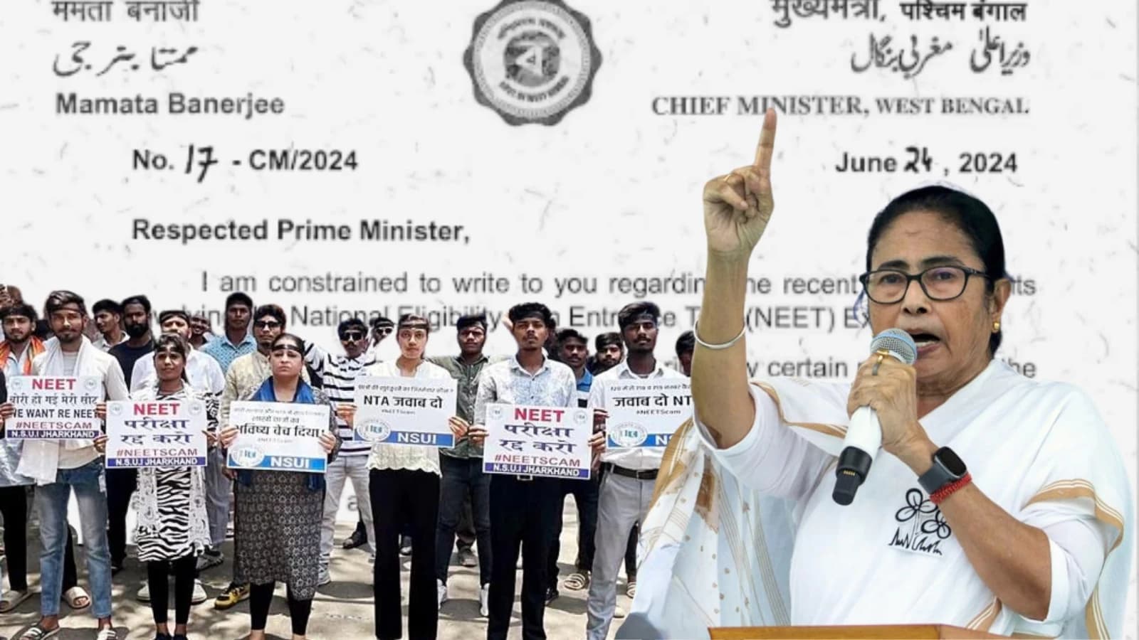 NEET Row: “This violates…”Mamata Banerjee urges PM Modi to abolish NEET and restore state run entrance exams