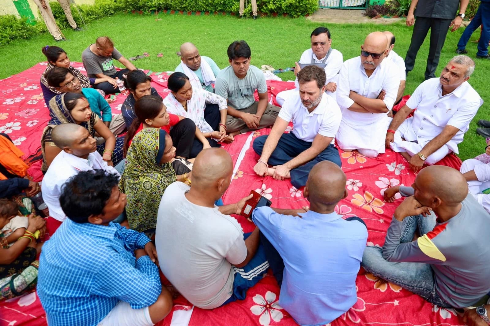 “Don’t want to politicise this…”: Rahul Gandhi visits the Bereaved Families, Calls for Compassion and Accountability in Hathras Tragedy