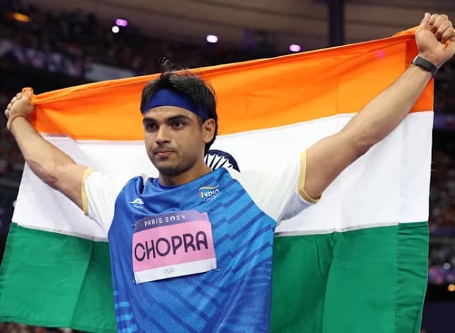 Neeraj Chopra wins Silver at Paris Olympics; Only Indian to win medals in two back to back olympics