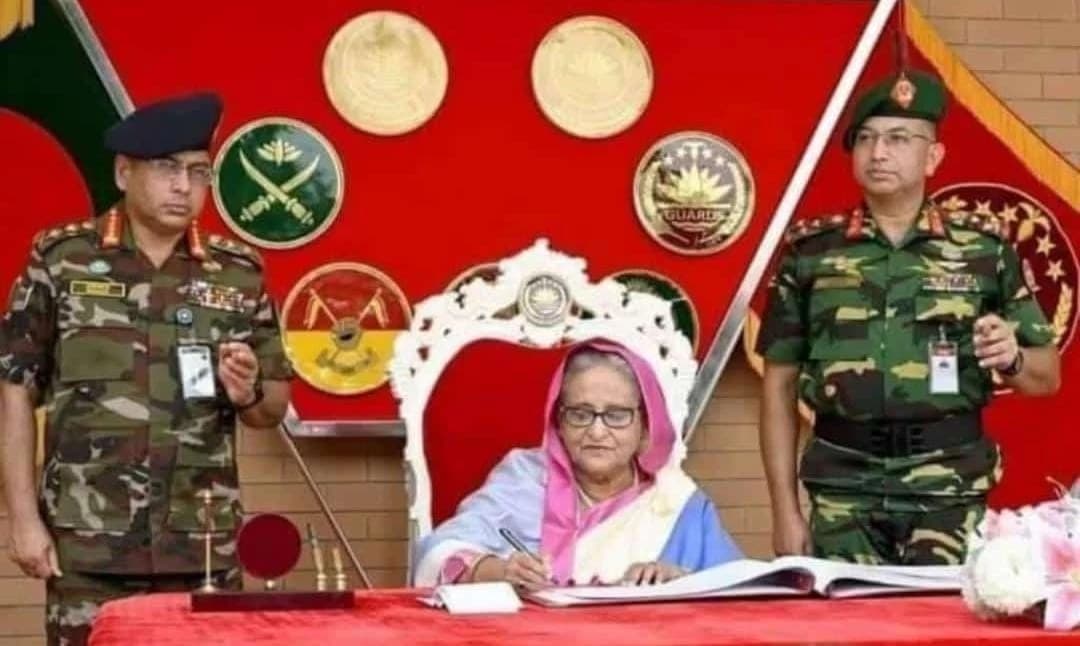 Bangladesh PM Sheikh Hasina quits, flees country amidst violent protests.
