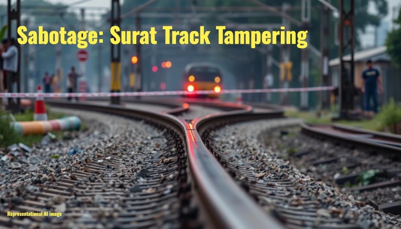 Three Railway Men In Gujarat Arrested For Hatching Sabotage Of Tracks For Self Promotion & Rewards