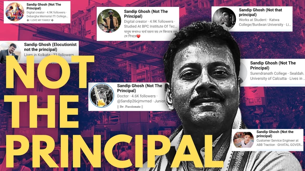 “My name is Sandip Ghosh, but I am not the principal…”: Namesakes Swamp the Internet, Distancing themselves from the RG Kar ‘Disgrace’