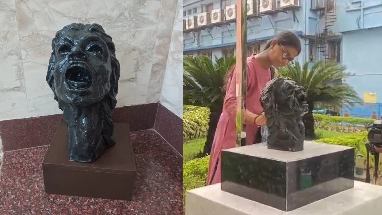 “Cry of the Hour…”: Protesting Doctors of RG Kar Unveil Bust of  Slain Colleague, Spark Social Media Backlash