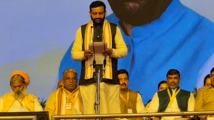 Nayab Singh Saini Swears in as the Chief Minister of Haryana; PM Modi, HM Amit Shah in Attendance