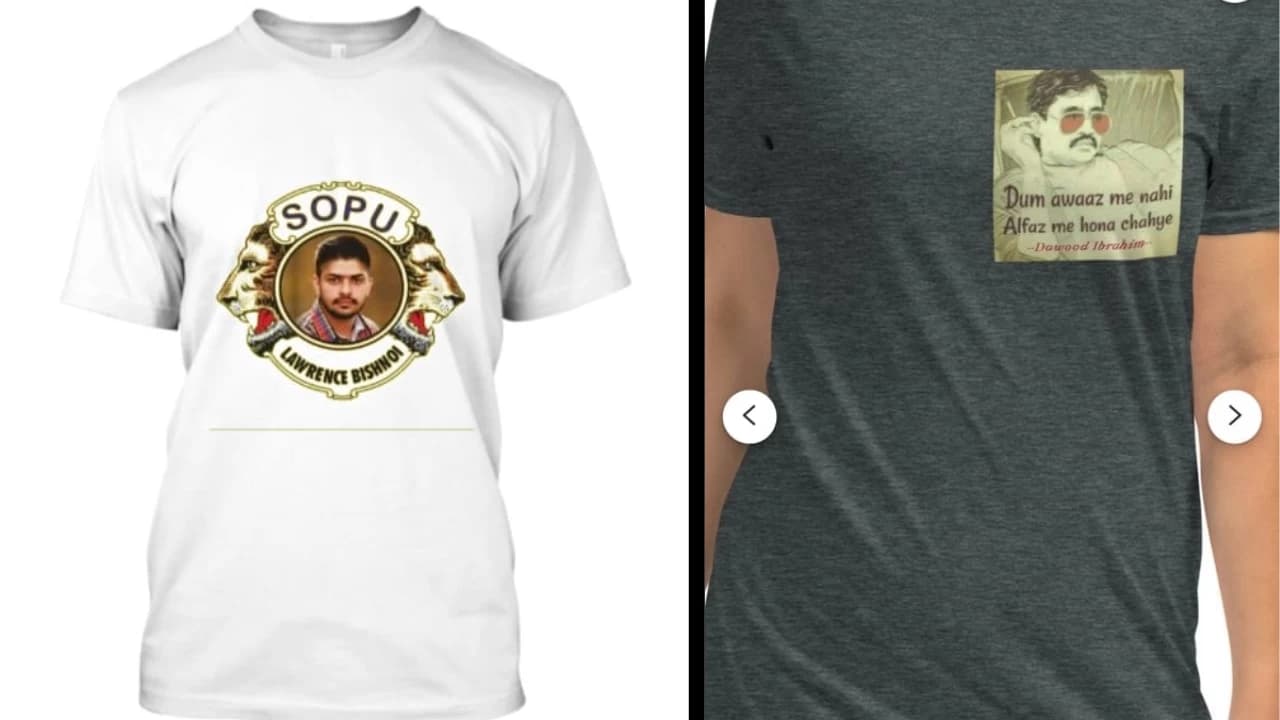 Maharashtra Cyber Cell Files FIR Against E-Commerce Platforms Selling T-Shirts Glorifying Criminals like Dawwod Ibrahim and Lawrence Bishnoi