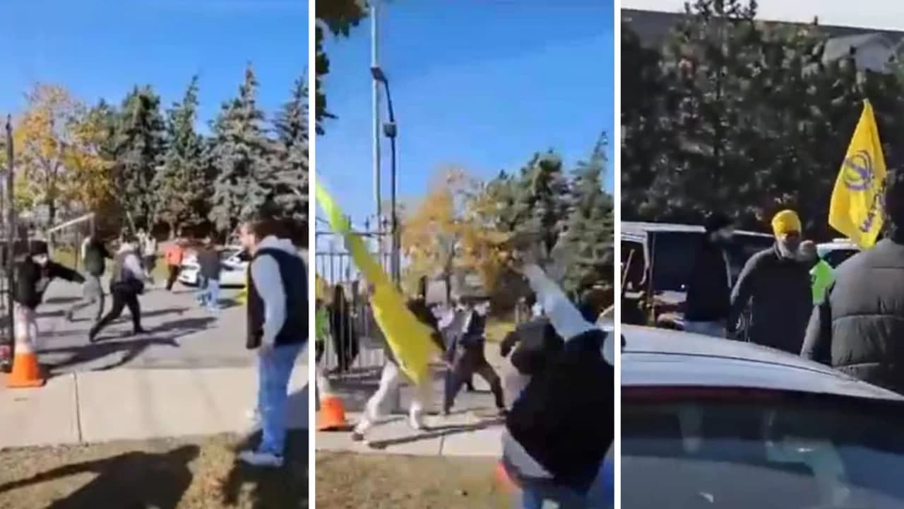 Pro Khalistani Mob Attacks Hindu Temple in Canada, Justin Trudeau Calls It "Unacceptable"