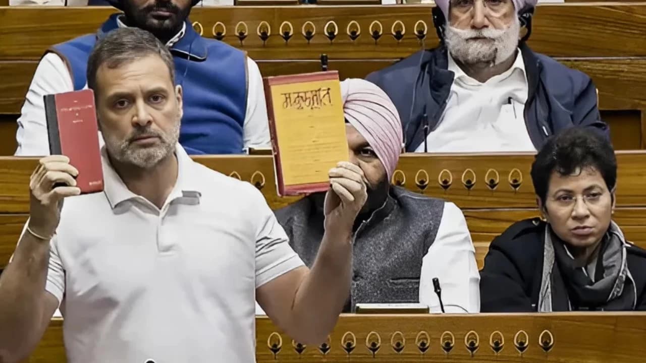“Nothing Indian about the Constitution, said Savarkar…”: Rahul Gandhi Slams BJP for Admiring Savarkar, Accuses It of Mocking the Constitution While Claiming to Protect It
