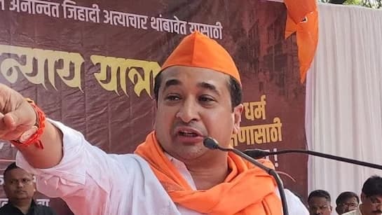 "Every Vote Against Mullah...": Minister Nitesh Rane Sparks Row with Inflammatory 'EVM' Remark at Sangli Rally