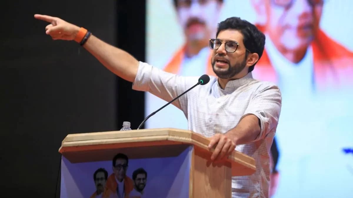 Aditya Thackeray calls Mahayuti "April Fool Govt', for imposing 'Adani Jaziya Kar'