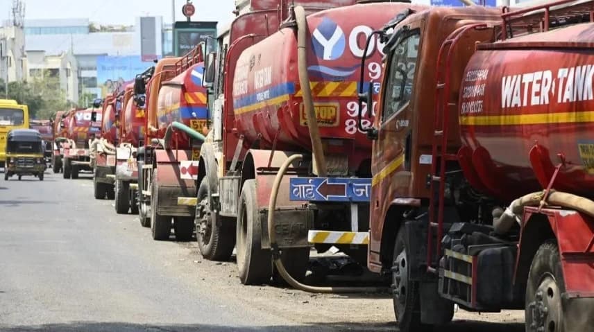 City Runs Dry : Mumbai Water Tanker Strike Hits Hospitals, Homes, and Projects
