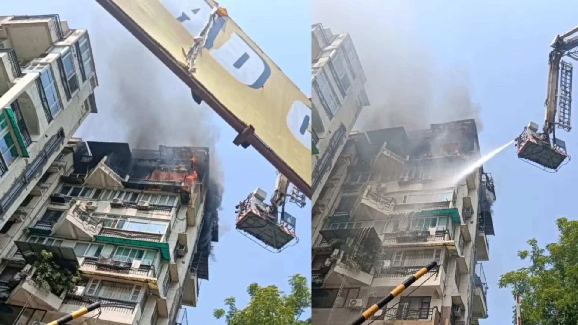 Father and Two Children Die After Jumping from Burning Dwarka Apartment