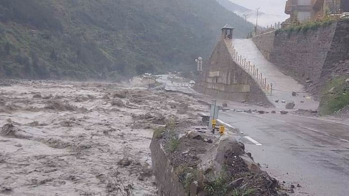 Himachal Pradesh Reels Under Flash Floods; Bridges Washed Away, Hundreds of Roads Closed