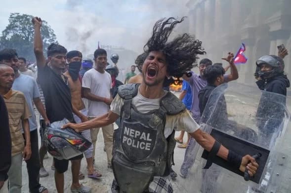 Nepal Unrest Turns Deadly: Former PM's Wife Killed, Government Buildings Torched