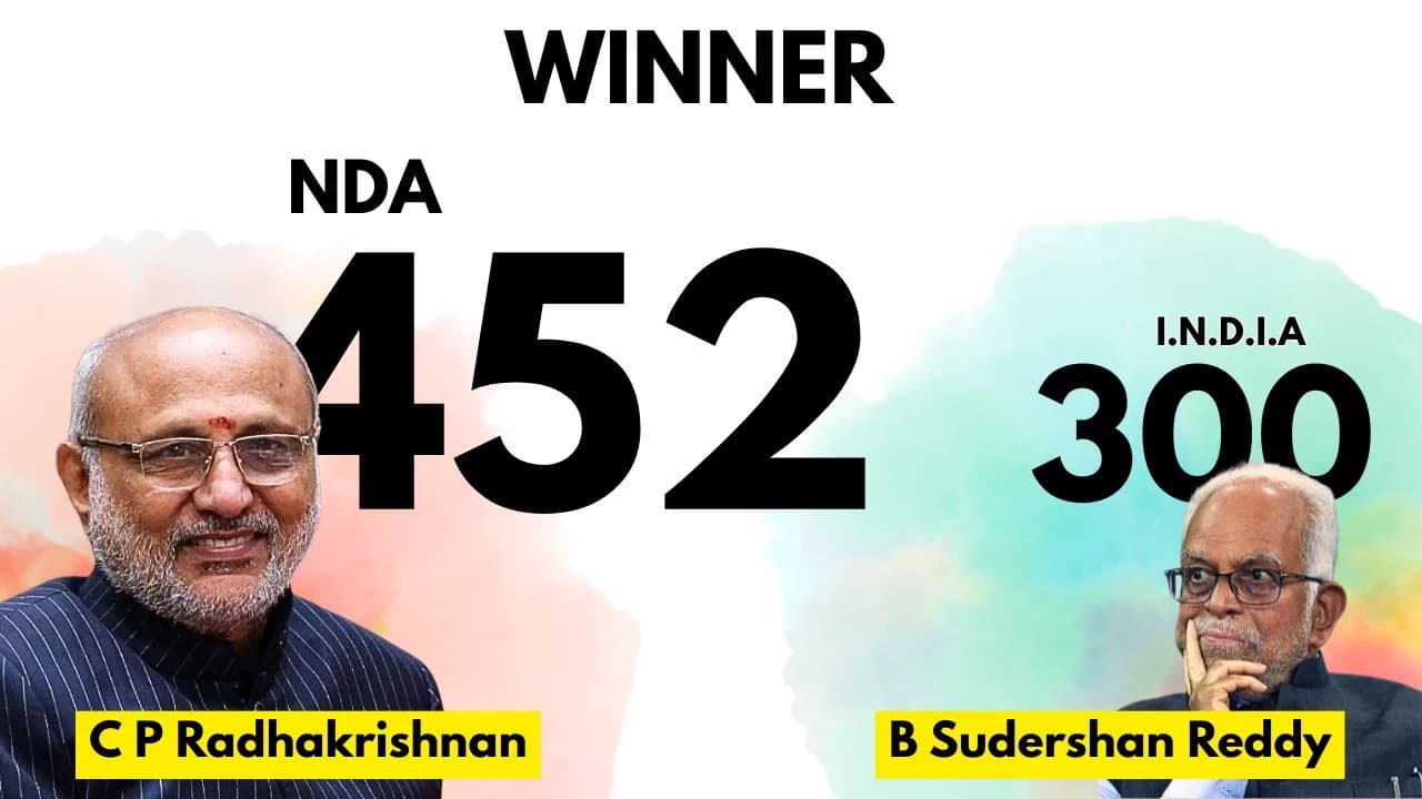 CP Radhakrishnan Elected as India's 15th Vice President in 2025 Election
