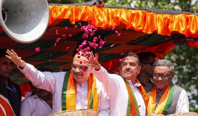 Bengal Election 2026: Amit Shah Vows to Defeat Mamata Banerjee in Bhabanipur; Predicts BJP Win, Sets 170 Seat Target