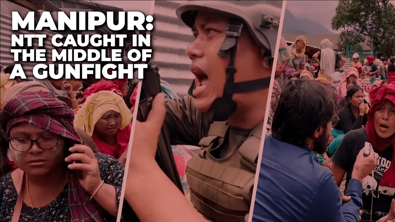 Caught in middle of gunfight while documenting plight of homeless women