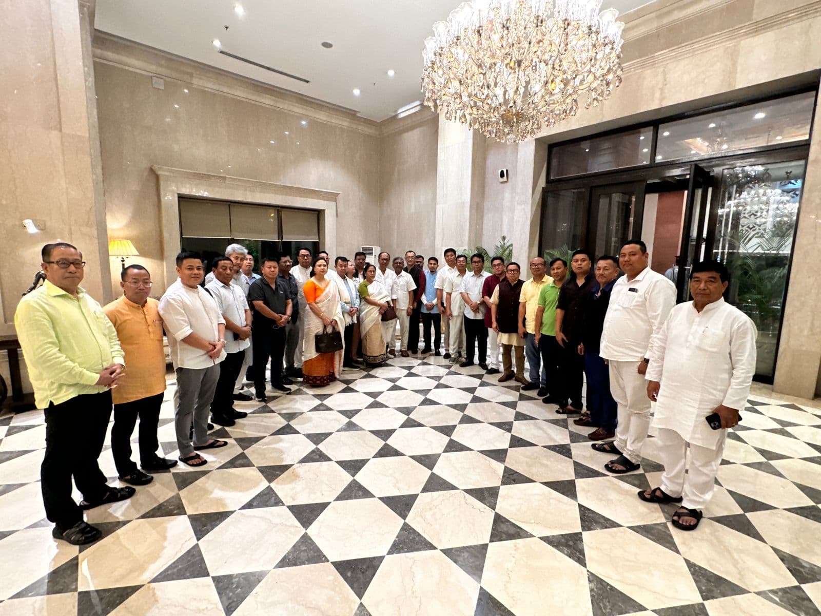 Ahead of his crucial speech in parliament, 40 Manipur MLAs submit deputation to PM, demand disarmament & implementation of NRC