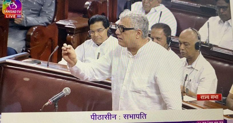 TMC MP Derek O’Brien suspended from Rajya Sabha for the remaining session, following showdown over demand of discussion on Manipur under rule 267