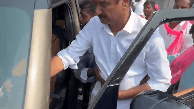 BRS MP Kotha Prabhakar Reddy stabbed in Telangana while campaigning
