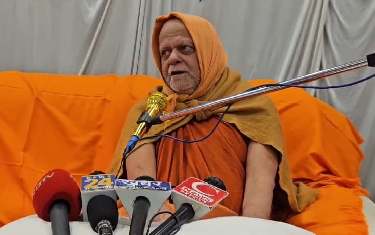 “Can’t stand there and clap when Pm Modi touches the idol...”: Puri Shankaracharya declines Ram Mandir invitation