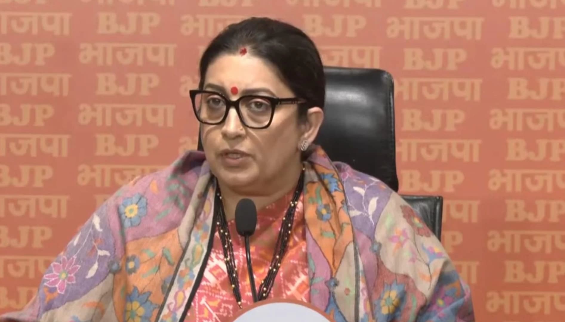 Sandeshkhali Violence: Smriti Irani vocal against Mamata Banerjee, TMC questions silence on Manipur