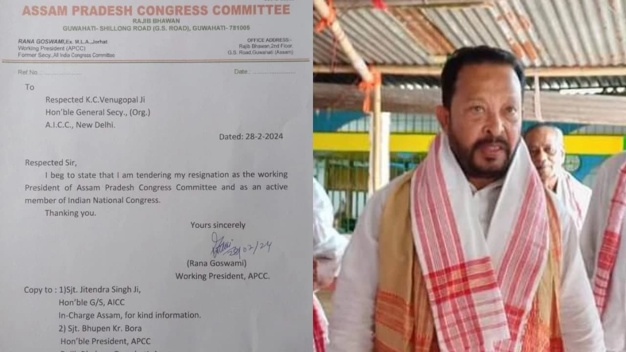Assam Congress Working President Rana Goswami Resigns Amidst Speculations of a Switch to BJP
