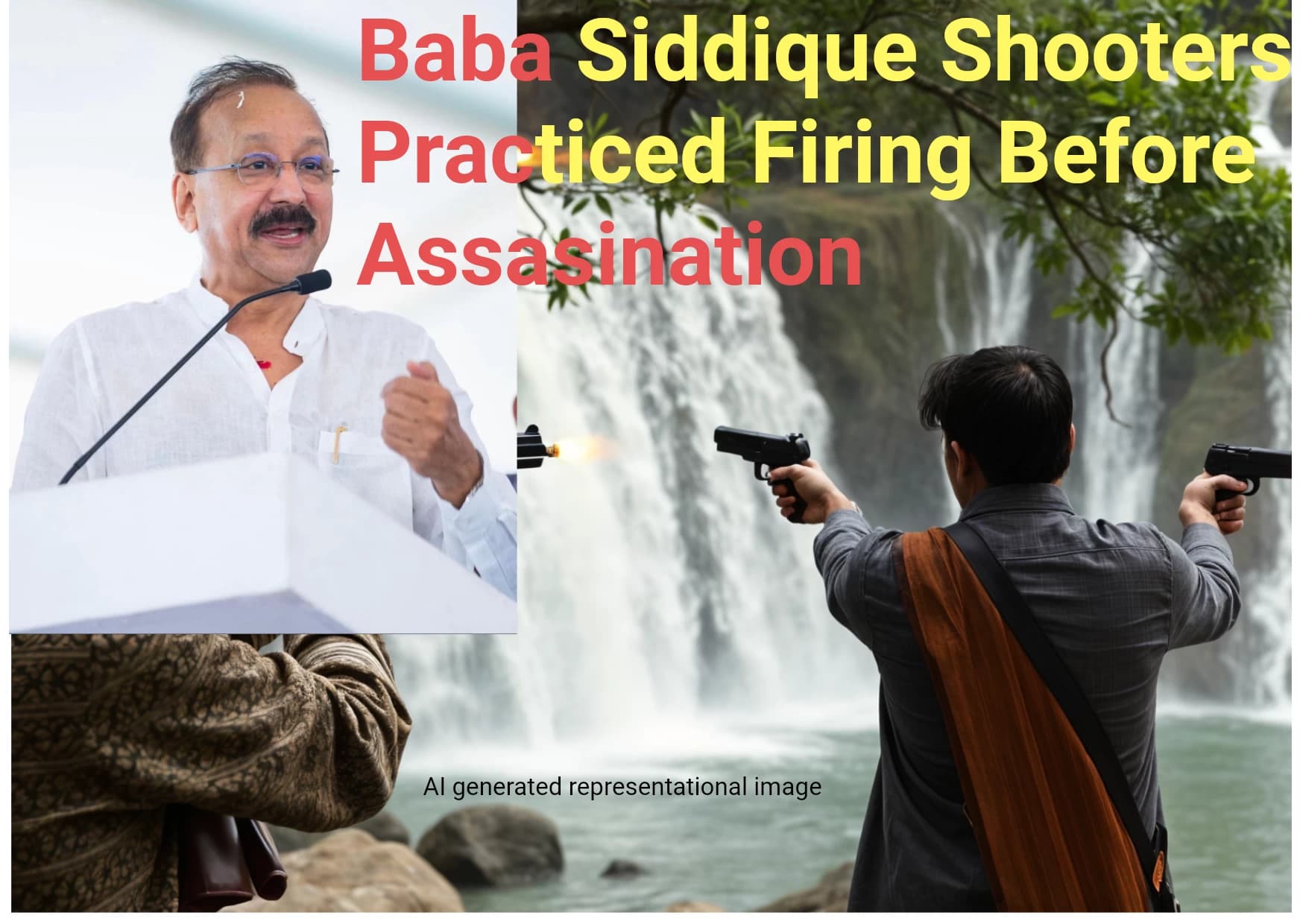 Baba Siddique Murder Investigation: Shooters Practiced Firing at Karjat Waterfall Days Before The Mumbai Shootout