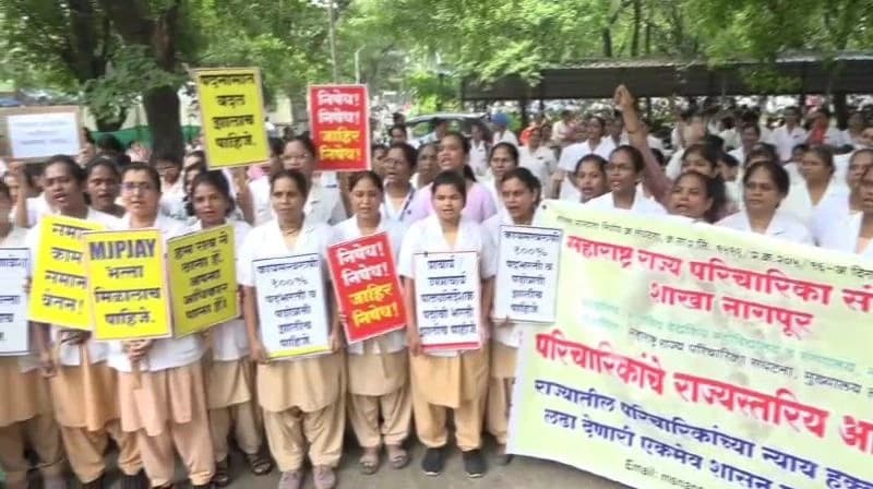 Over 30,000 Nurses in Maharashtra Begin Indefinite Strike Demand in Protest against Unresolved Salary Discrepancies