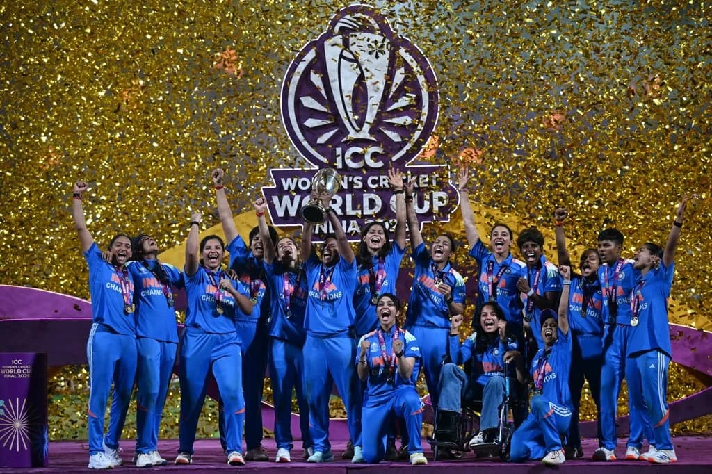 India's Women in Blue Script History: Maiden ICC ODI World Cup Triumph Ignites National Pride
