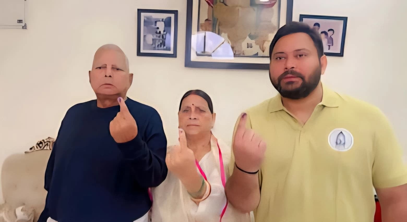 Yadav Family Cast Their Votes, Urge People to Bring ‘Badlaav’ in Bihar