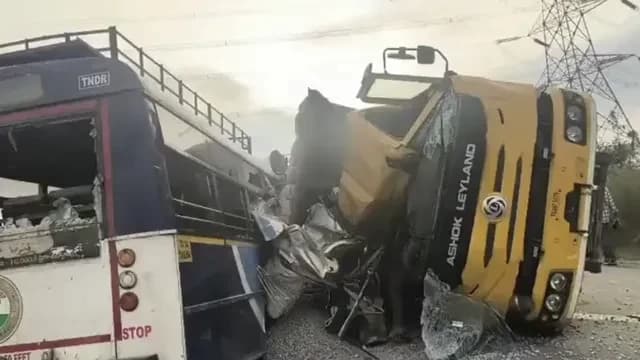 Telangana Bus-Truck Collision Kills 24; CM Revanth Reddy Oversees Rescue Operations