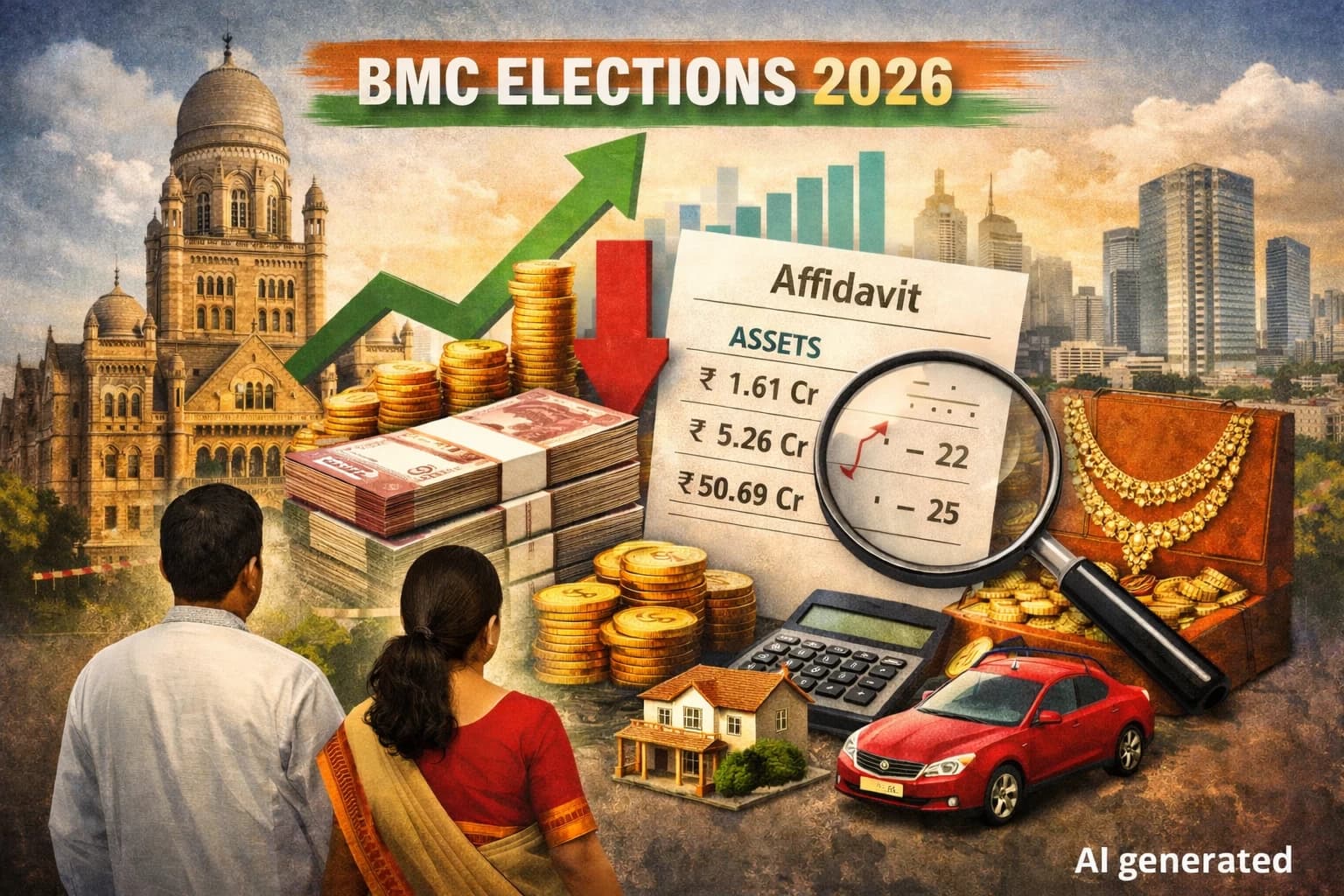 BMC Polls: Asset Declarations Reveal Sharp Wealth Gaps, Big Jumps for Several Candidates
