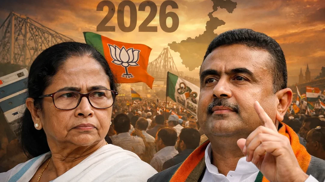 Bengal Polls 2026: BJP Suvendu Adhikari Kicks Off Bhabanipur Campaign Amid TMC Counter-Slogans